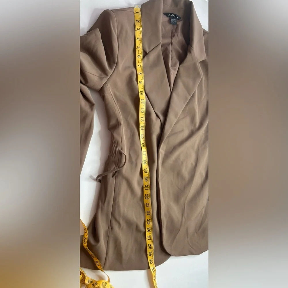 Athleta NWT Primatwill Rustic Biege Women's Blazer sz 14 office business casual - Picture 14 of 15